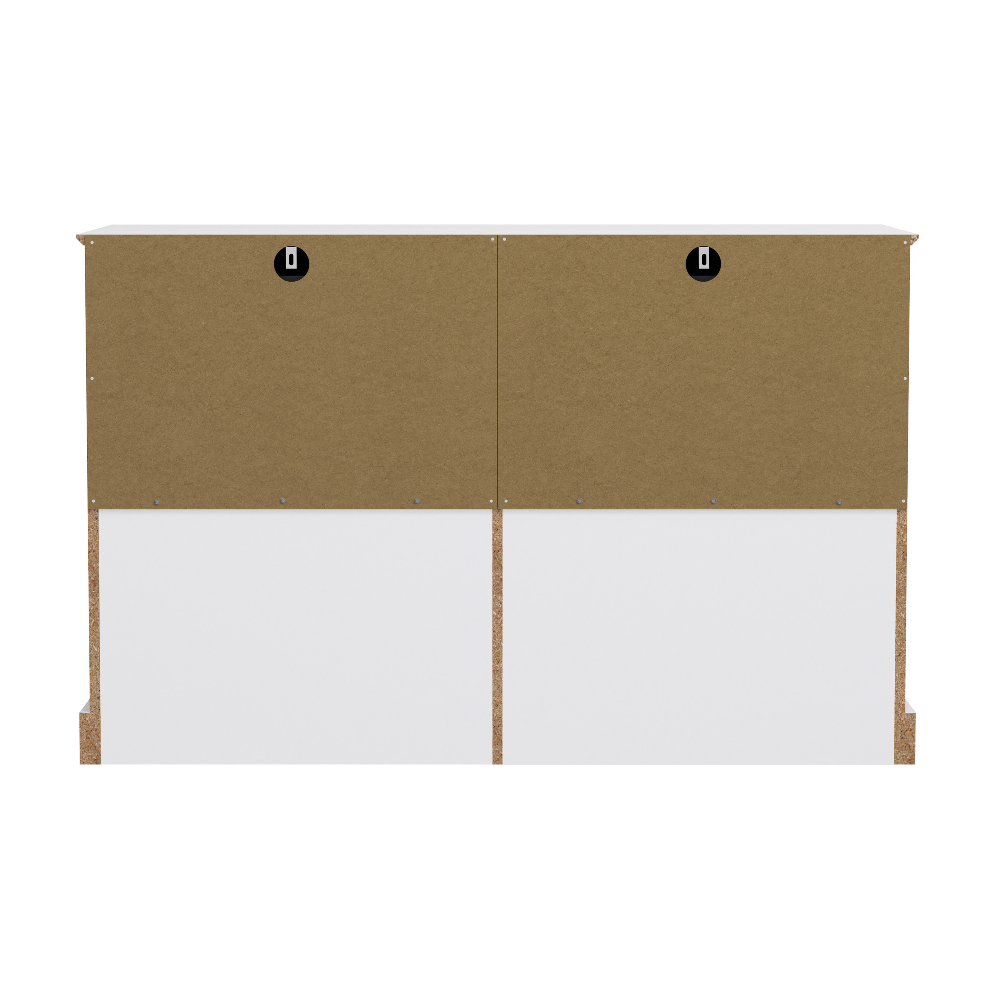 Hillsdale Campbell 6-Drawer Kids Dresser, White