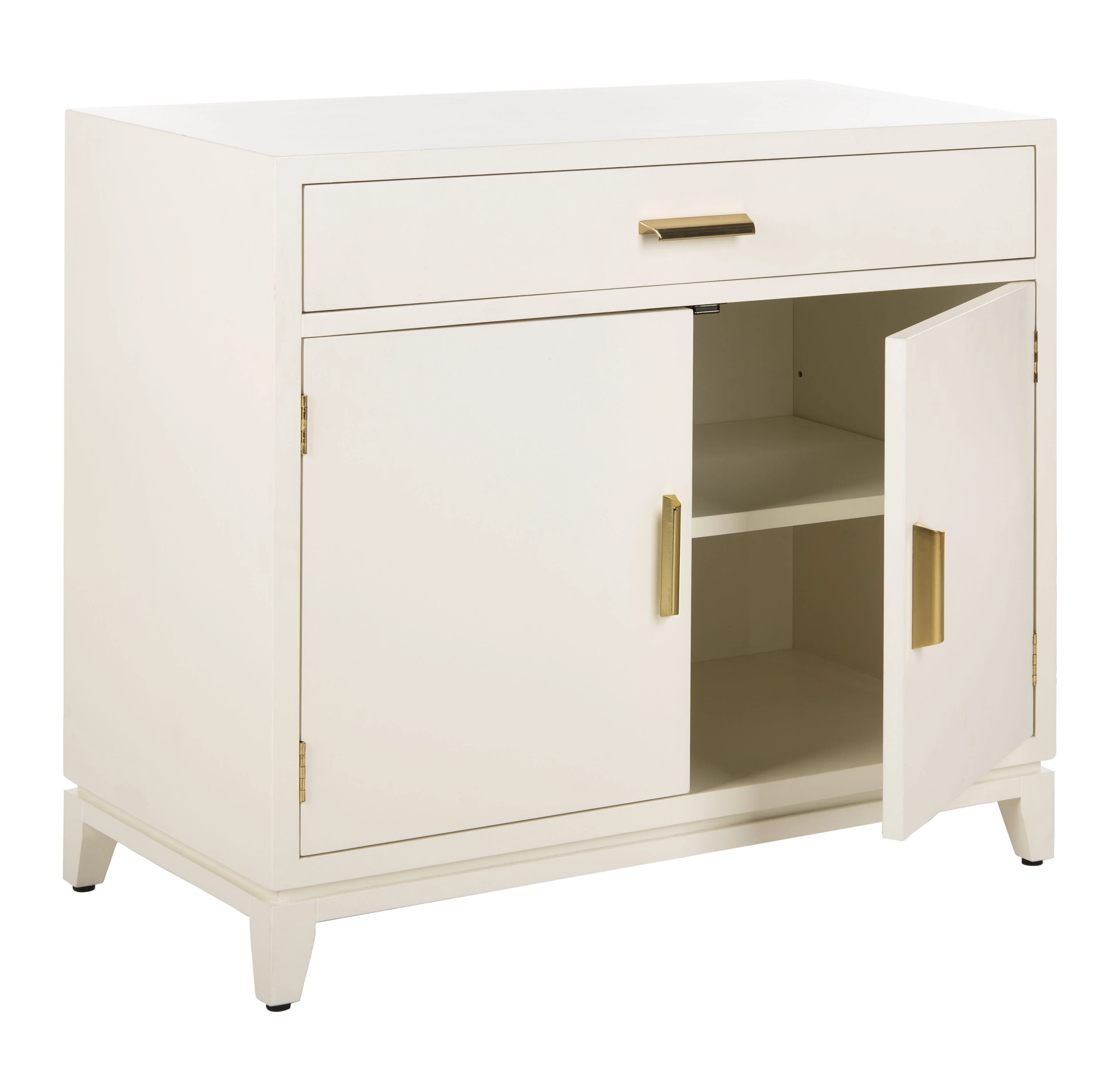 SAFAVIEH Nigel Solid Classic 2 Door 1 Drawer Chest, White