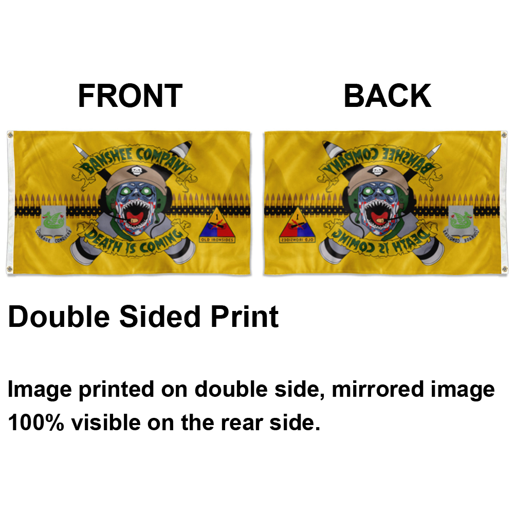 Cayyon Banshee Death Is Coming Flag 3x5Feet Military Banner with 2 Brass Grommets