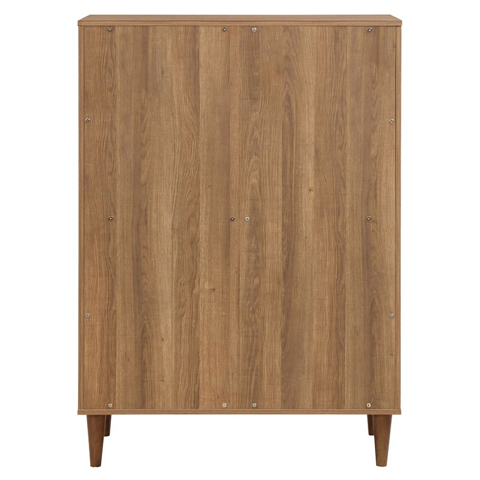 Furniture of America Irvine Farmhouse Wood 4-Drawer Chest in Light Oak