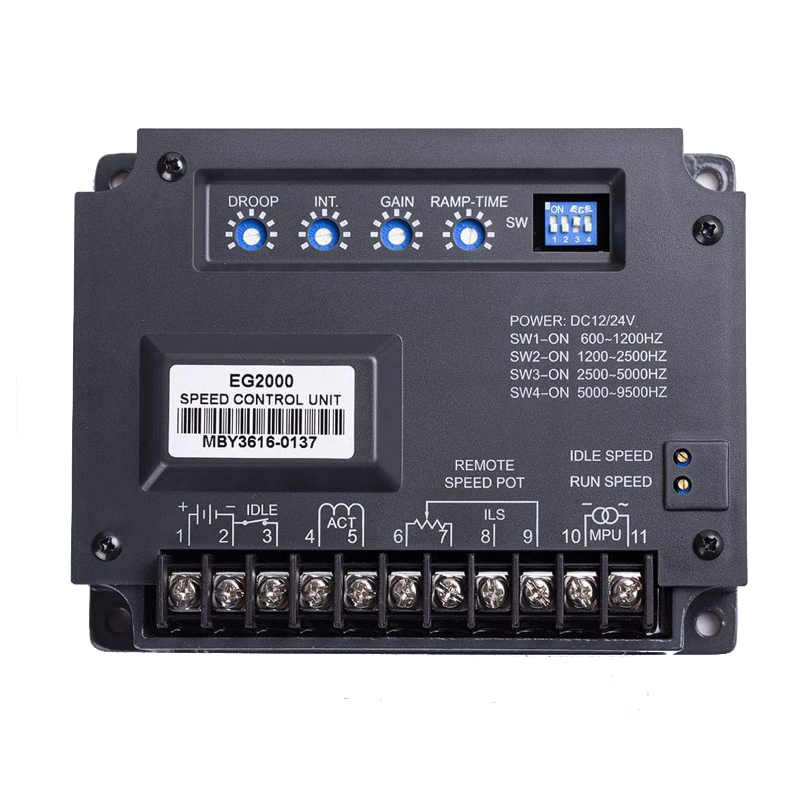 HVACSTAR Universal Electric Generator Governor Engine Speed Controller EG2000 for Cummins PT Pump