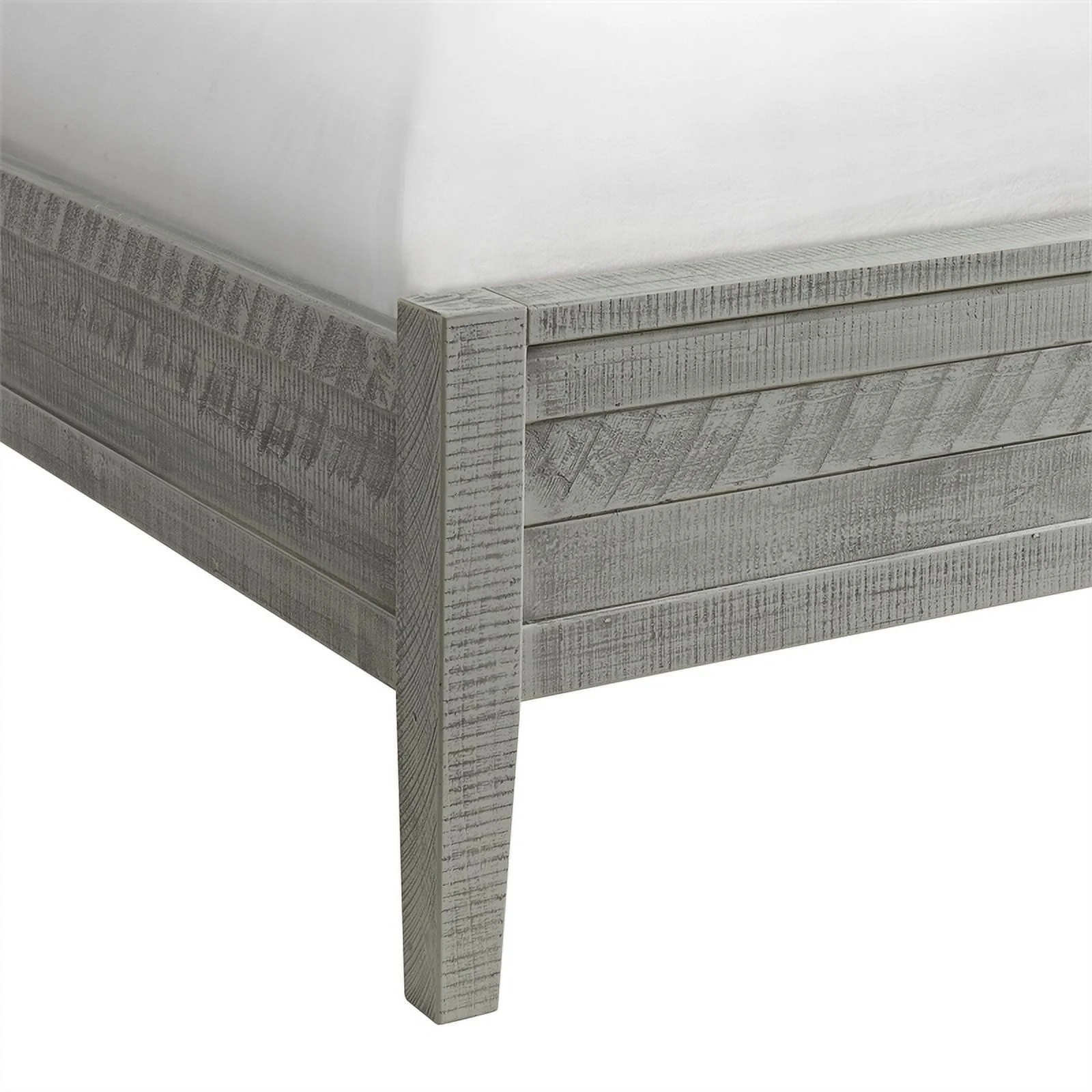 Arden Panel Wood Queen Bed/Driftwood Gray