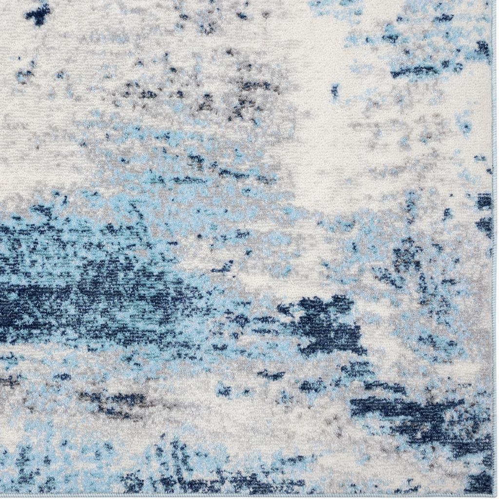 Luxe Weavers Kingsbury Collection Abstract Area Rug 7773 Blue 8x10