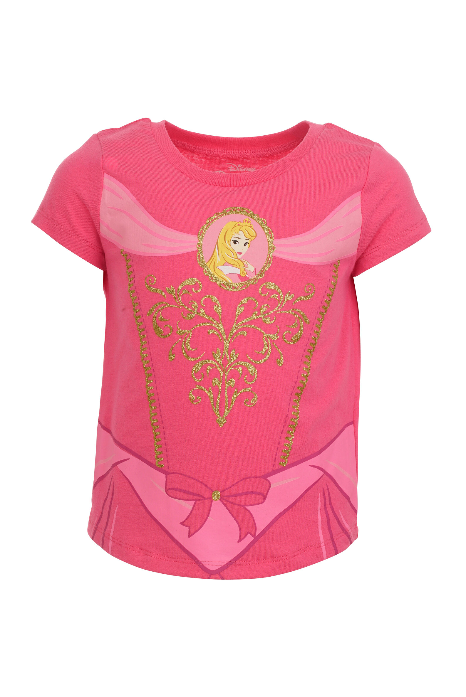 Disney Princess Little Girls 5 Pack T-Shirts Infant to Big Kid