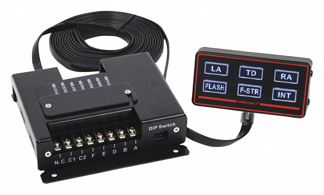 Code 3 Rocker Switch,SPDT Contact,8 Connections  450R-L6