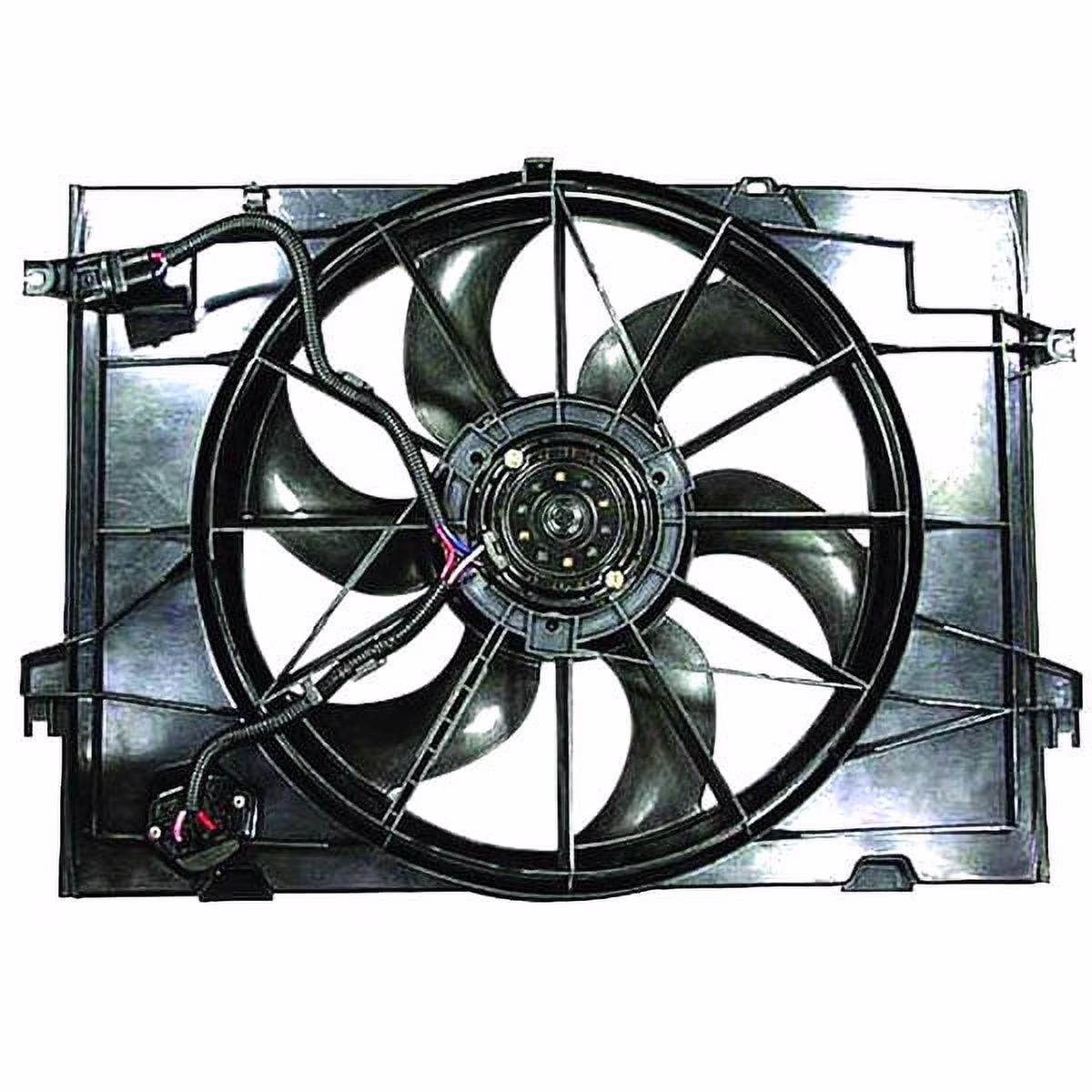 TYC Radiator A/C Condenser Cooling Fan Motor Assy Shroud For 11-12 Sportage 2.0L