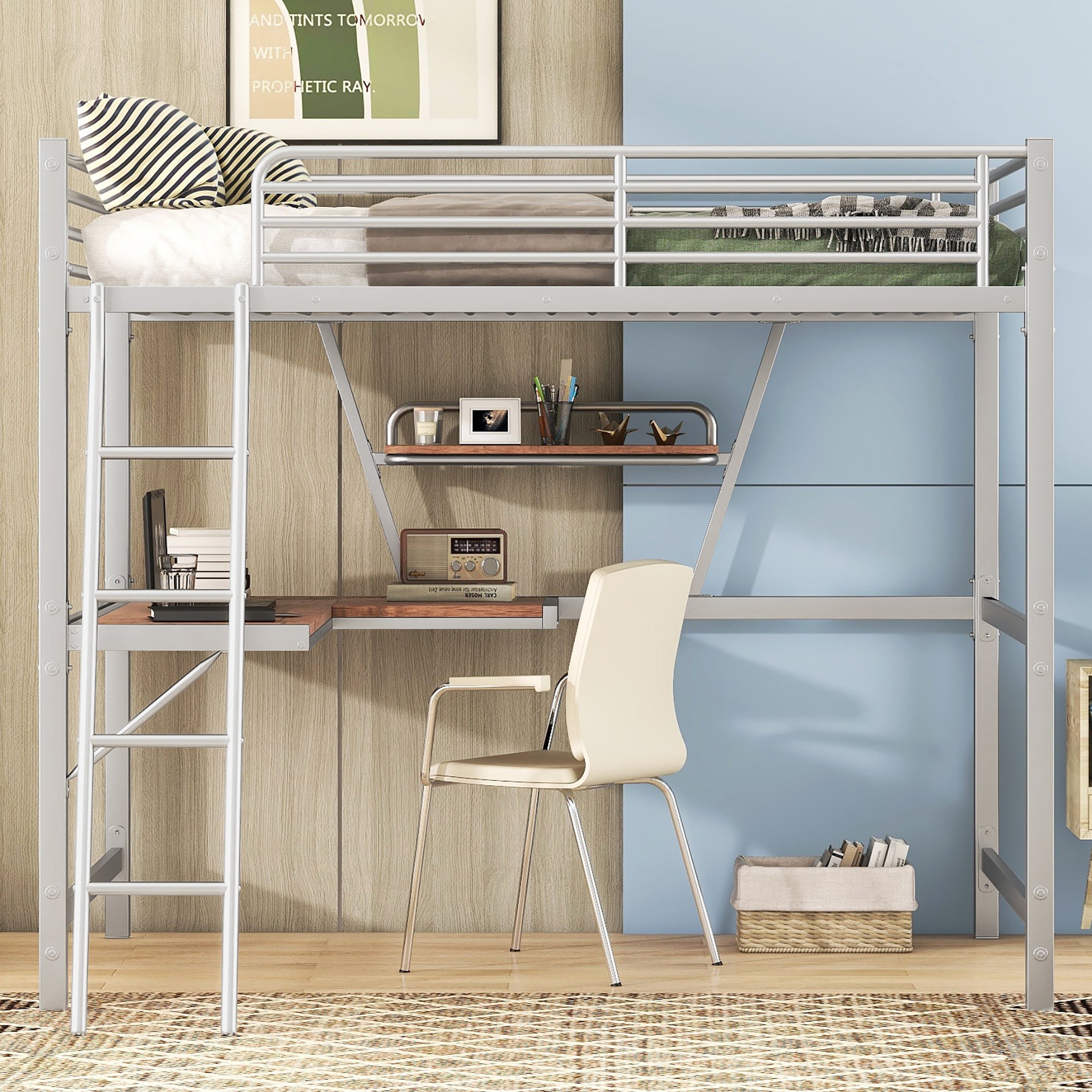 Silver Sky Loft Bed