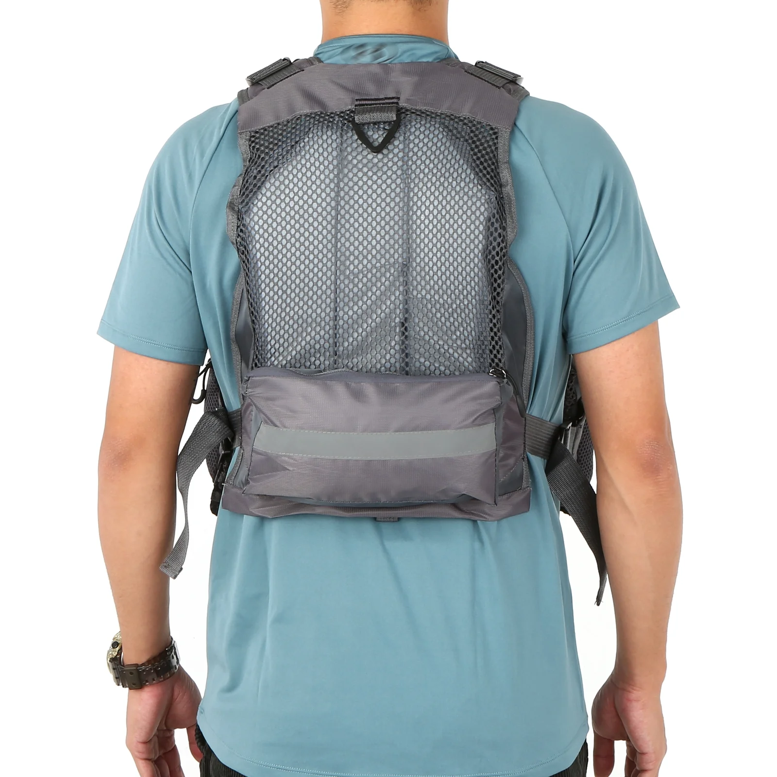 Aomiun Outdoor Breathable Padded Fishing Superior 209lb Bearing Life Safety Jacket Swimming Sailing Waistcoat Utility Vest Floatation Device