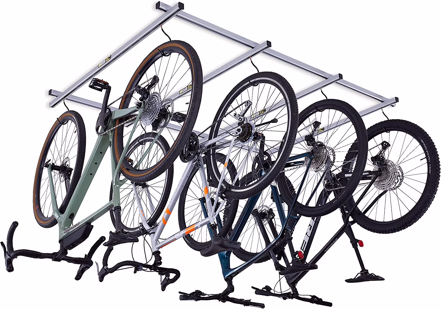 Saris Cycle Glide Ceiling Bike Rack, 11 in x 2 in, 2.2 lb, 4 Bike Capacity