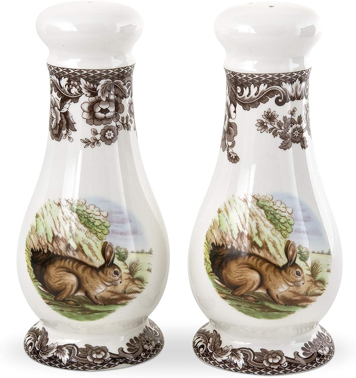 Spode Woodland Salt & Pepper Shakers (Rabbit)