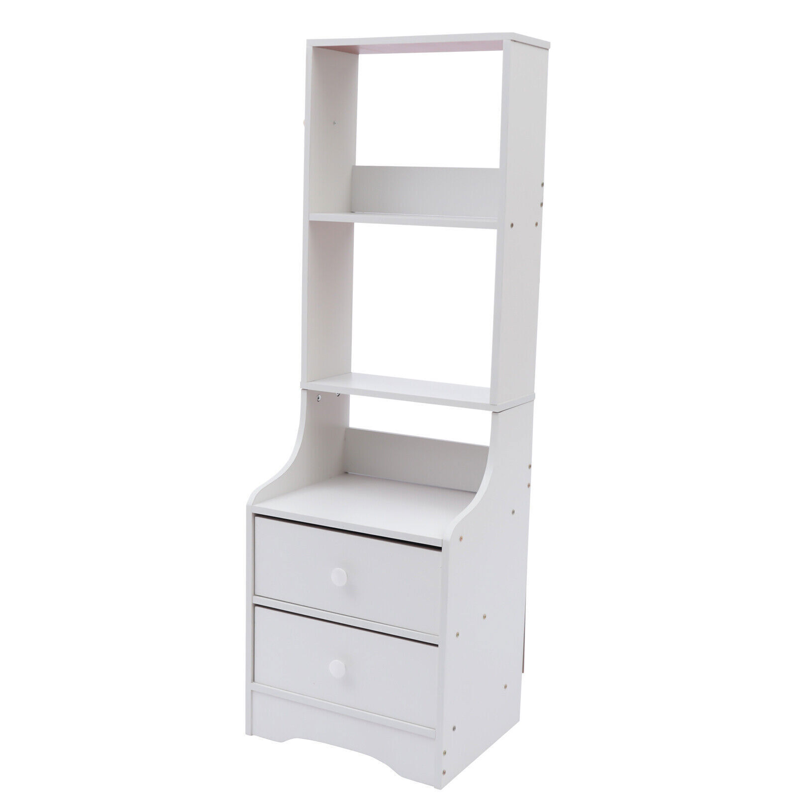 Modern 2 Drawer Chest of Drawer Bedside Table Nightstand Furniture Bookshelf