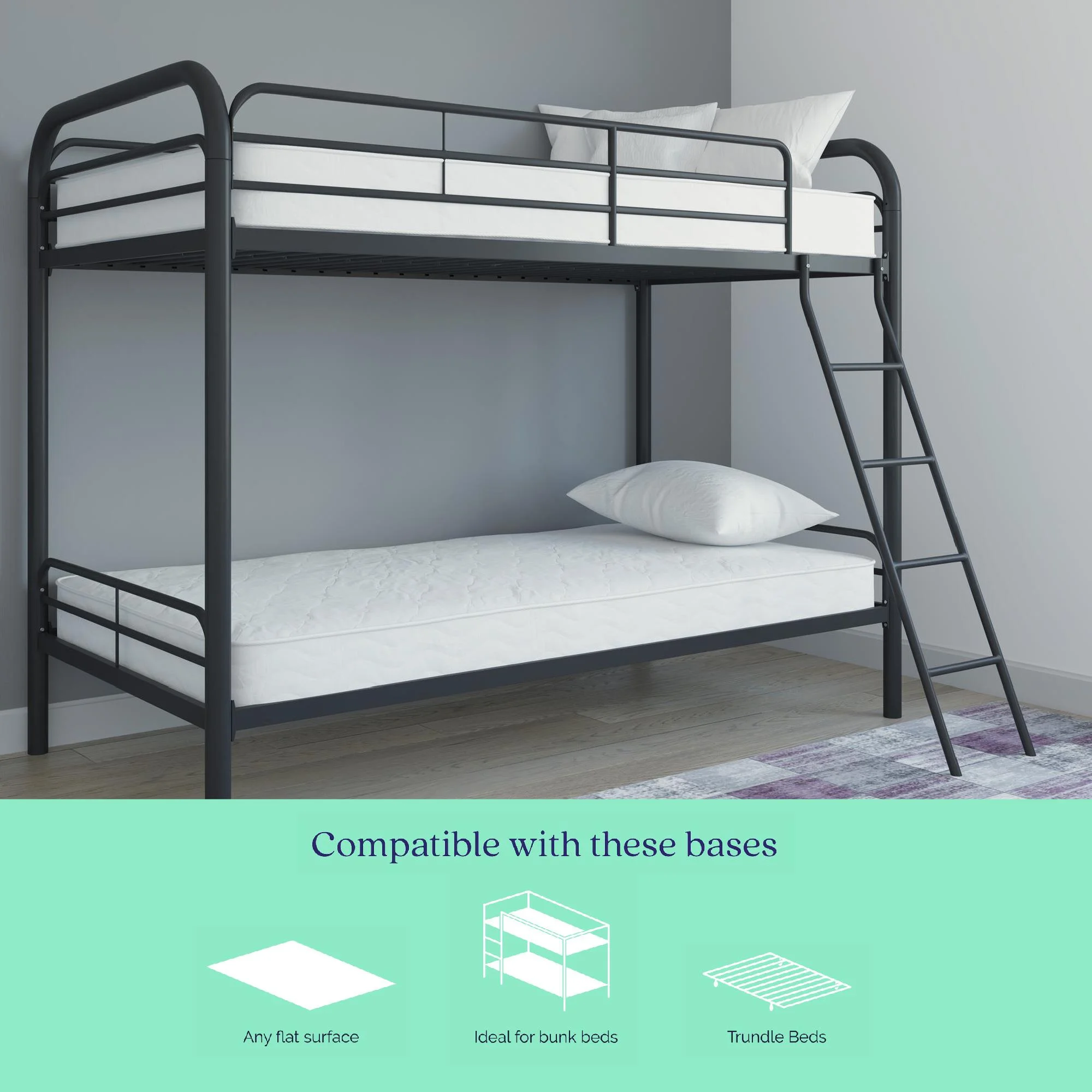 Signature Sleep Dreams 6-Inch Spring Dual-Sided Mattress, Twin