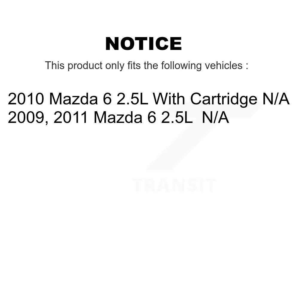 PUR 2x Air + 2x Cabin + 2x Engine Cartridge Oil Filter (6 Total) Kit for Car Mazda 6 2.5L KFM-101248