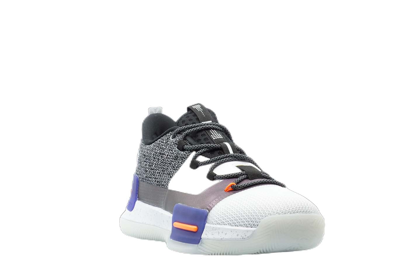 [E94451] Mens Peak Taichi Flash Lou Williams Team White Purple Basketball Shoes - 7
