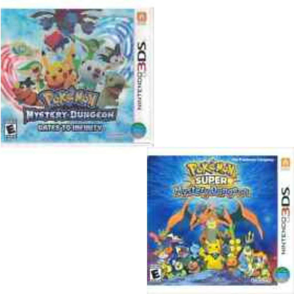 Brand New 3DS Pokemon Gates to Infinity & Super Mystery Dungeon Game Bundle
