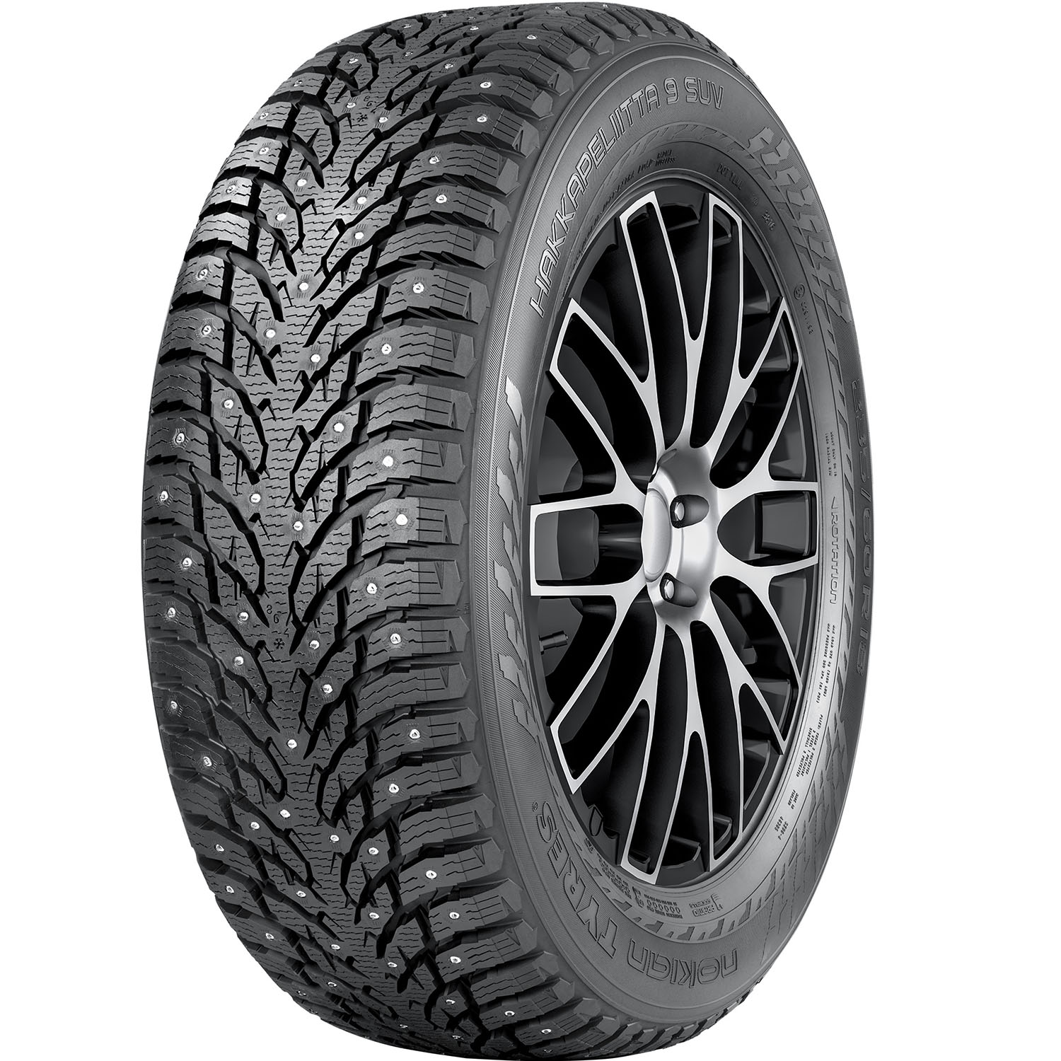Set of 4 Nokian Hakkapeliitta 9 SUV Studded 265/40R21 105T XL Tires