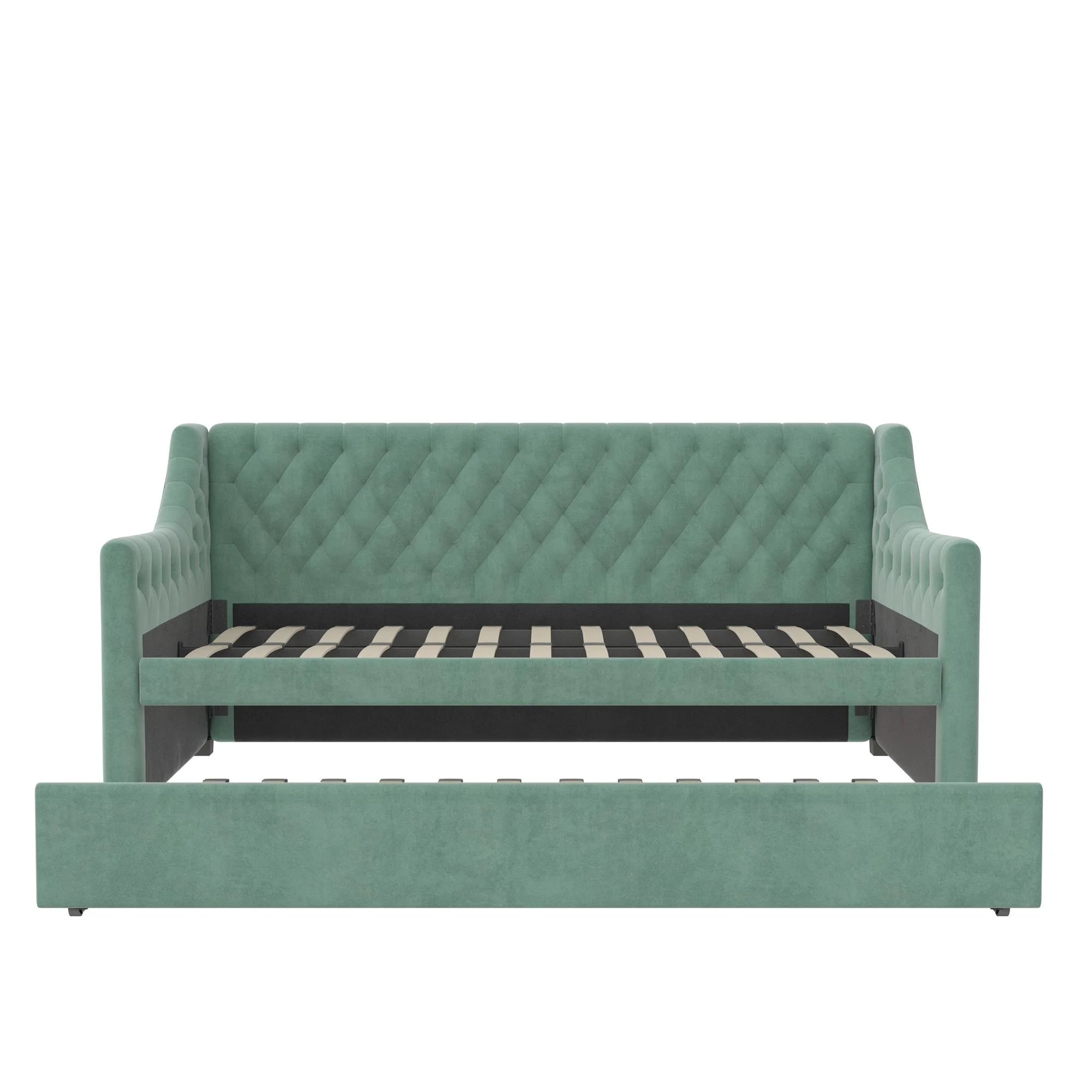 Little Seeds Monarch Hill Ambrosia Twin Daybed and Trundle, Teal Velvet