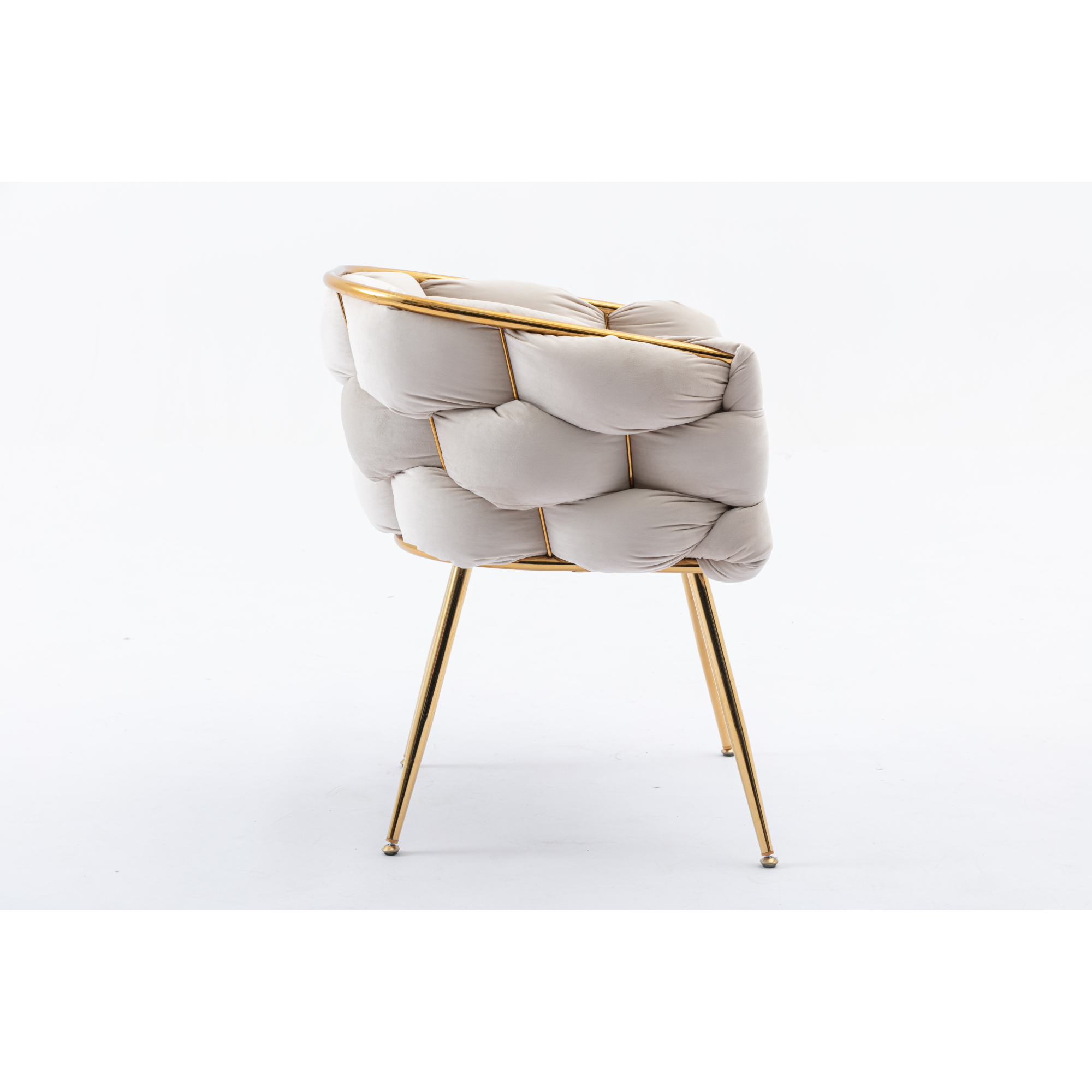 Luxury modern simple leisure velvet single sofa chair bedroom lazy person household dresser stool manicure table back chair turquoise set of 2