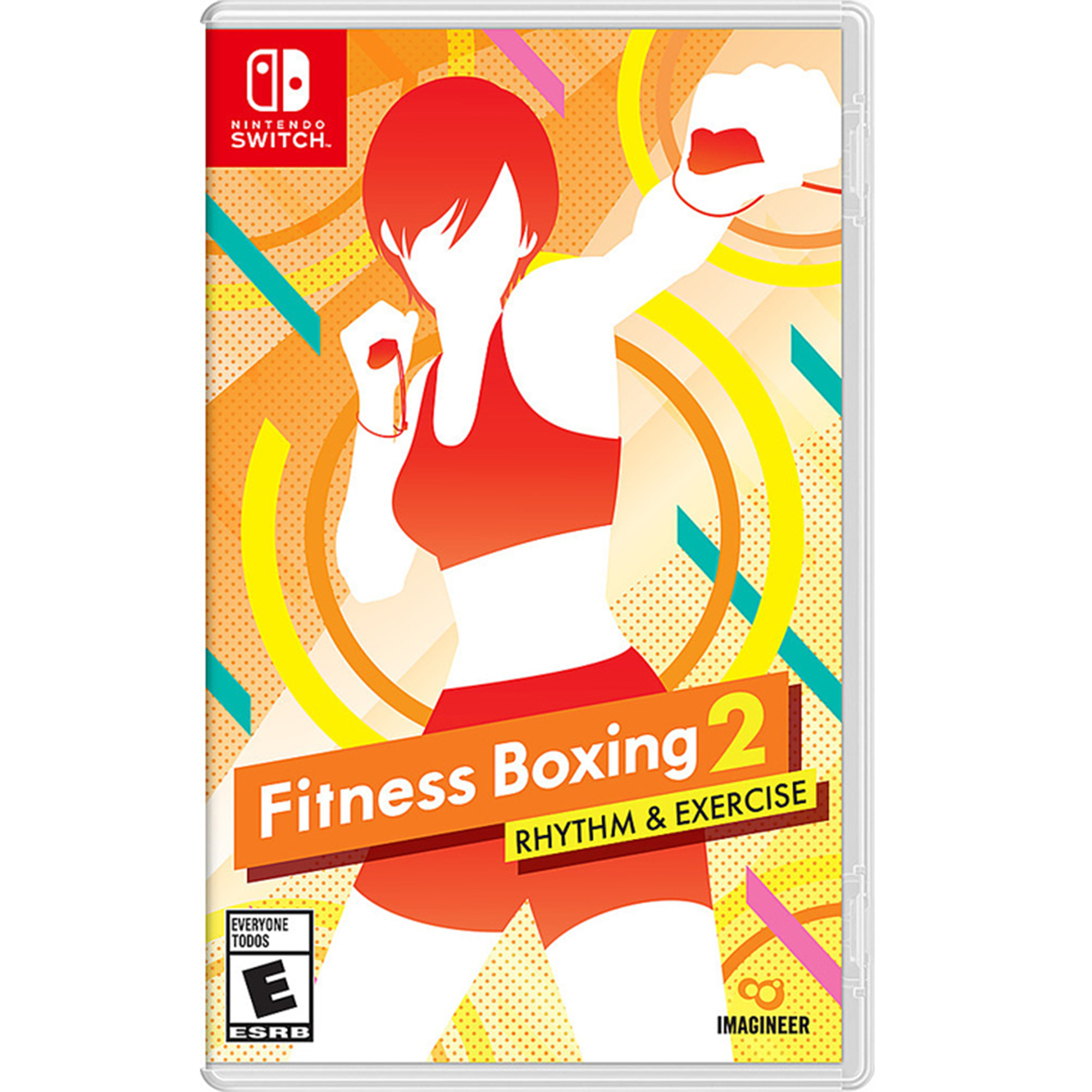 Fitness Boxing 2: Rhythm & Exercise Game Disc and Switch Joypad for Nintendo Switch Controller Pink, L/R Gaming Wireless Controller for Nintendo Switch/ Switch OLED /Switch Lite Replacement