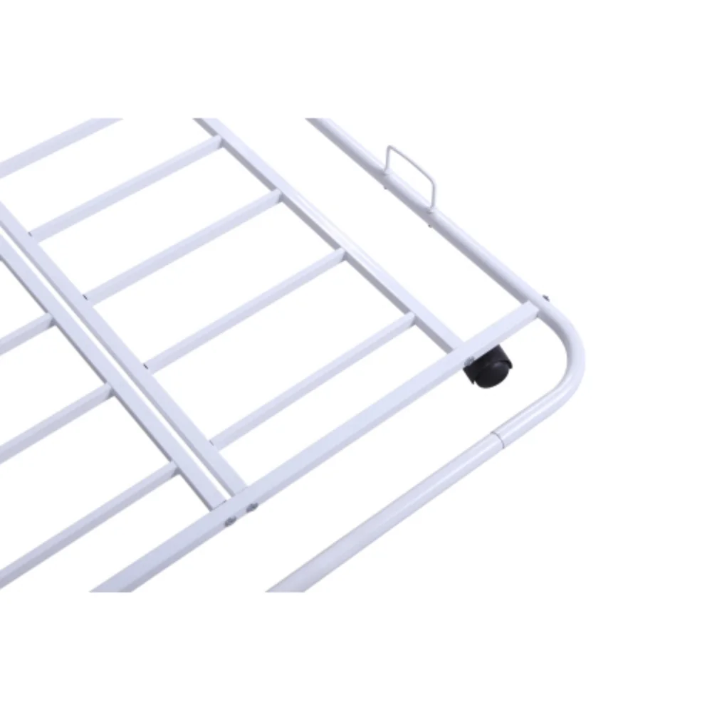 Metal Frame Daybed with trundle White + Metal