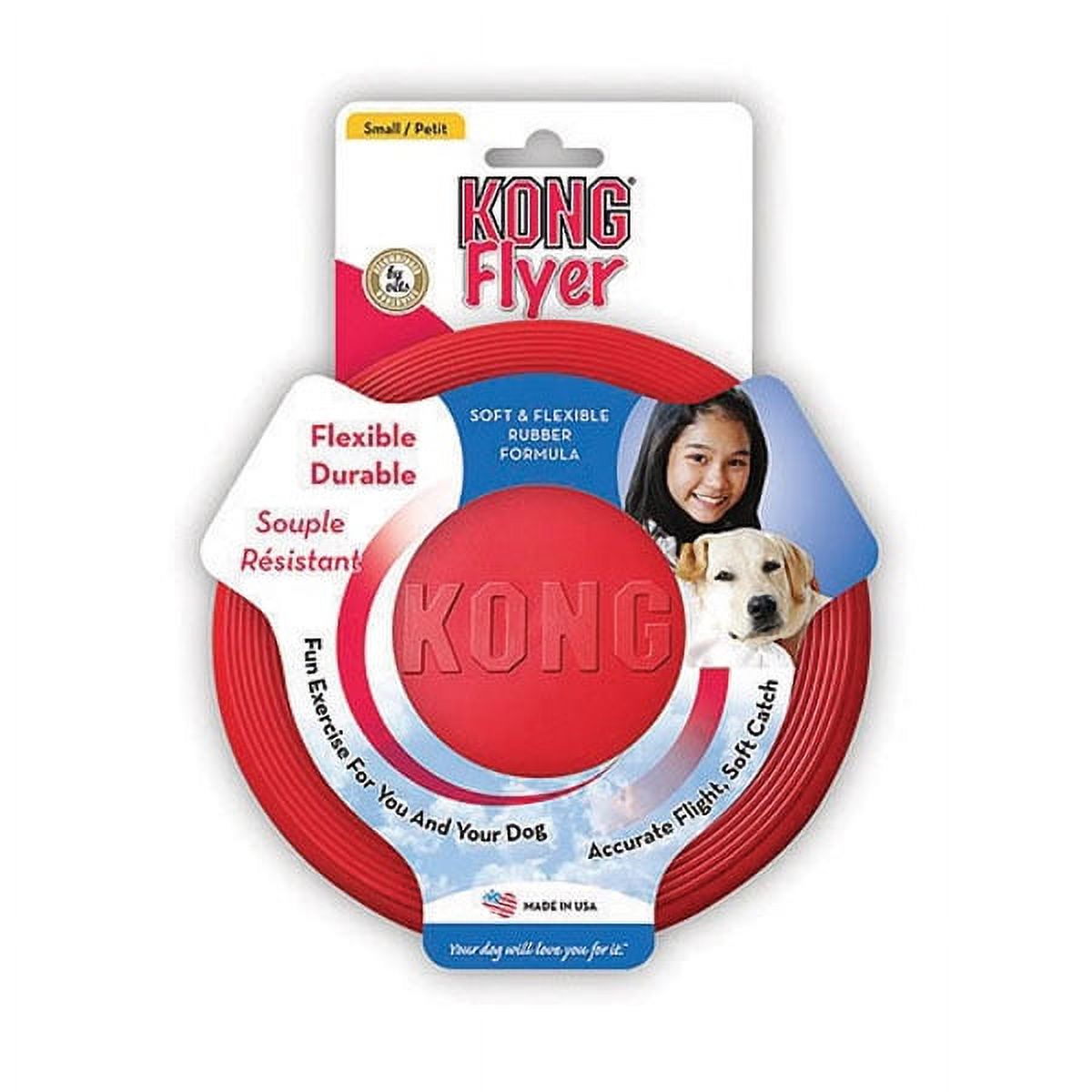 FLYERS Tough Discs for Dogs - Fun Flyer for Playing Fetch with Your Dog Frisbee (Small Flyer - 7.5