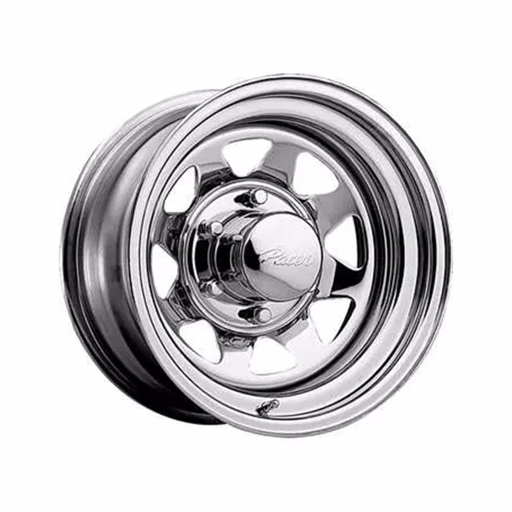 15x7 Pacer 27C Chrome Wheel 4x130 (-13mm)