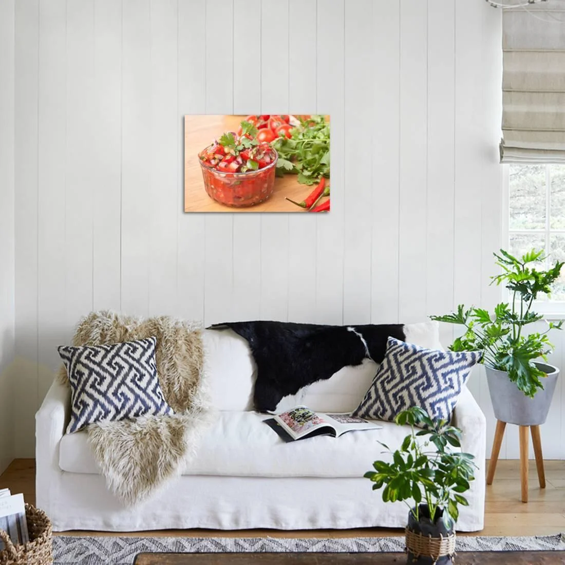 Fresh Hot Raw Salsa with Tomatoes, Onions, Chili and Cilantro, Unframed Photographic Print Wall Art by Olgany Sold by Art.Com