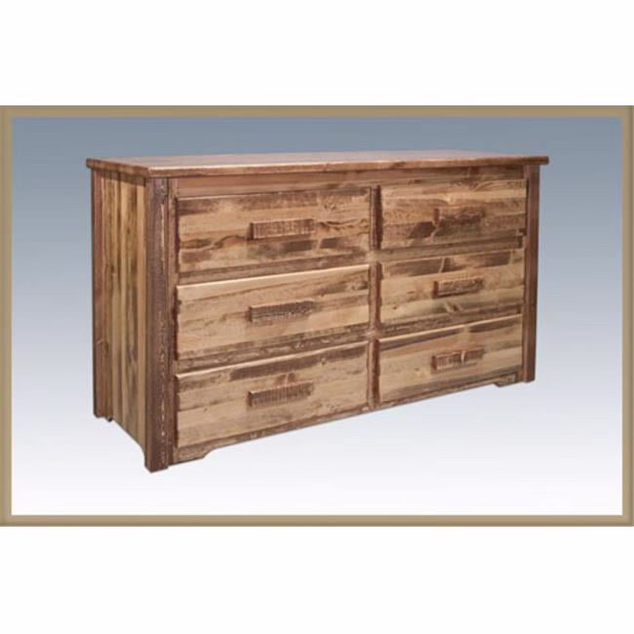 Montana Woodworks  Homestead Collection Dresser 6 Drawer Stained and Lacquered