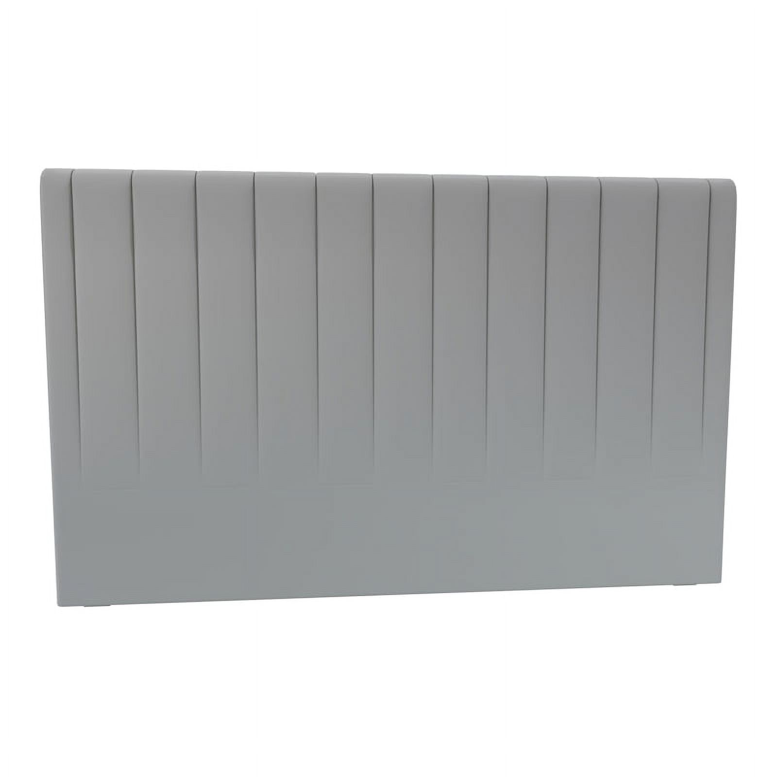 Yatas Bedding Somni Contemporary Wood & Fabric King Size Headboard in Gray