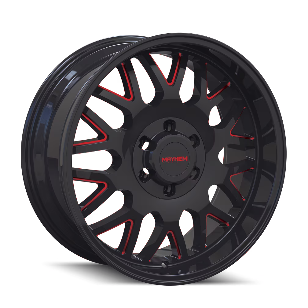 Mayhem Tripwire-8110 20X9 5X150 0Et 110Cb Black W/Prism Red