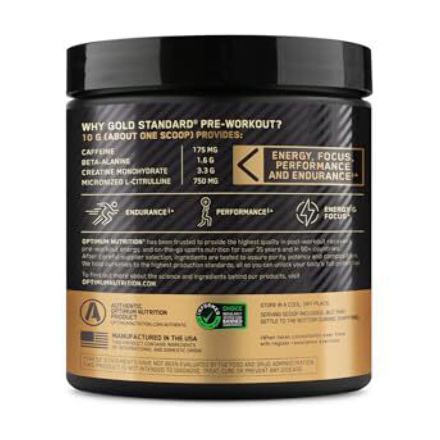 Optimum Nutrition, Gold Standard Pre-Workout, Blueberry Lemonade, 10.58 oz, 30 Servings