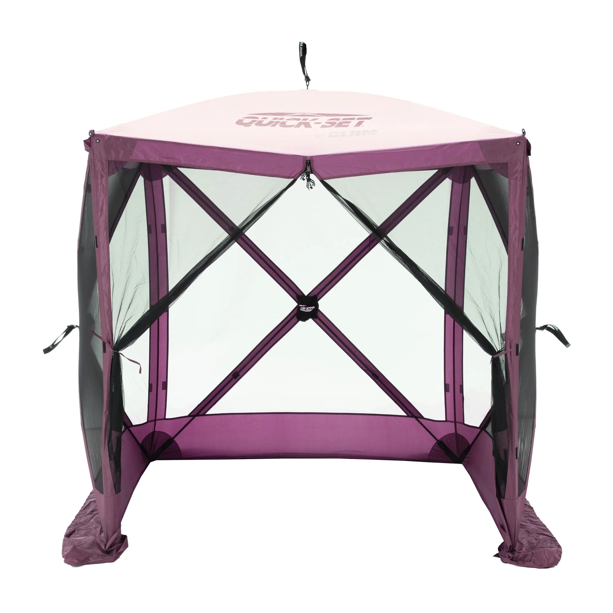 CLAM Quick Set Traveler 4 Sided Canopy+ CLAM Quick Set Screen, Plum