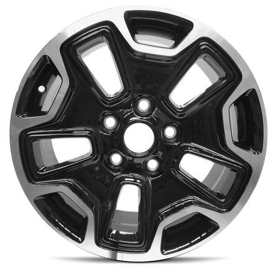 For 1999-2010 Jeep Grand Cherokee 17 Inch Machine Face (Diamond Cut) Black Rim - OE Direct Replacement - Road Ready Car Wheel