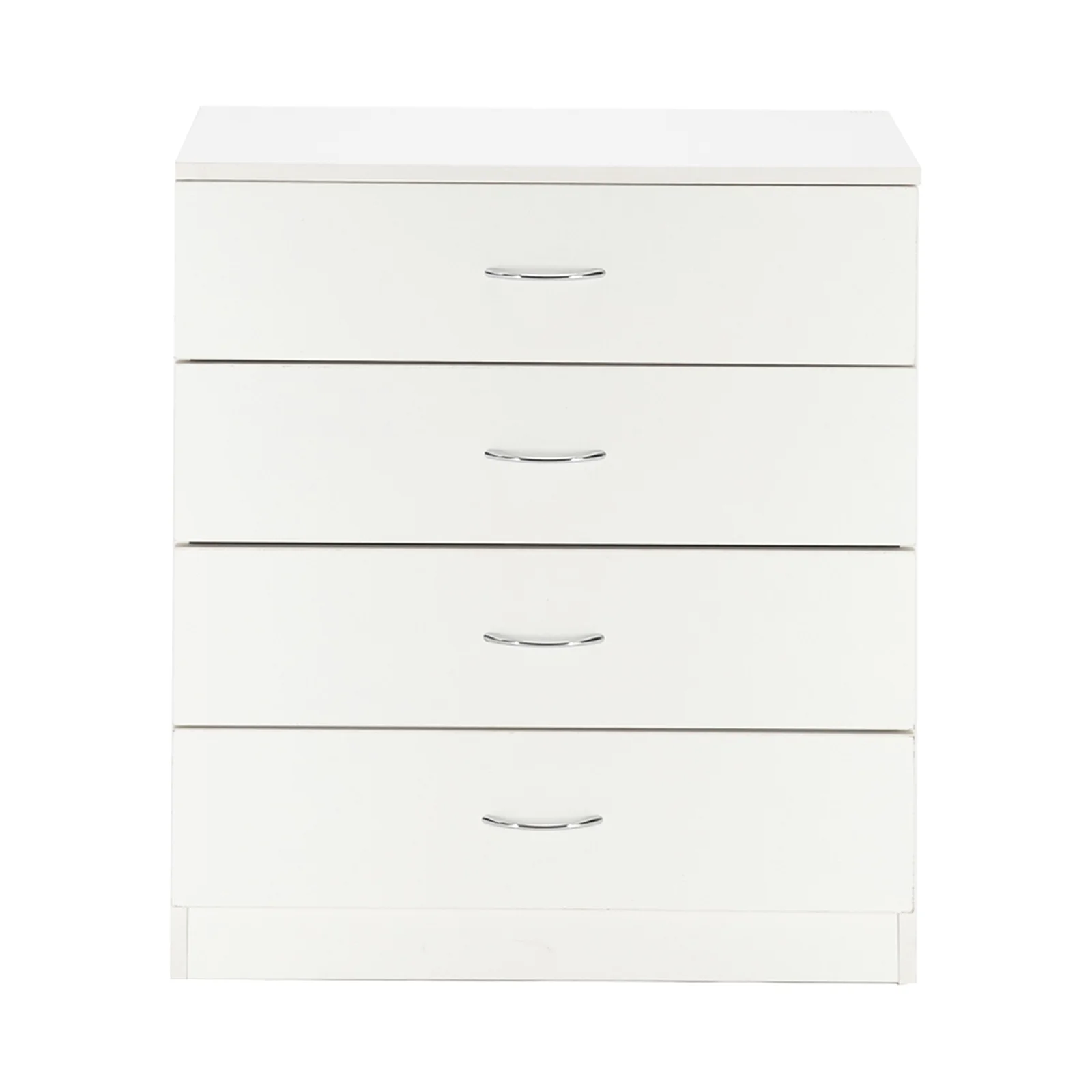 MDF Wood Simple 4-Drawer Dresser White