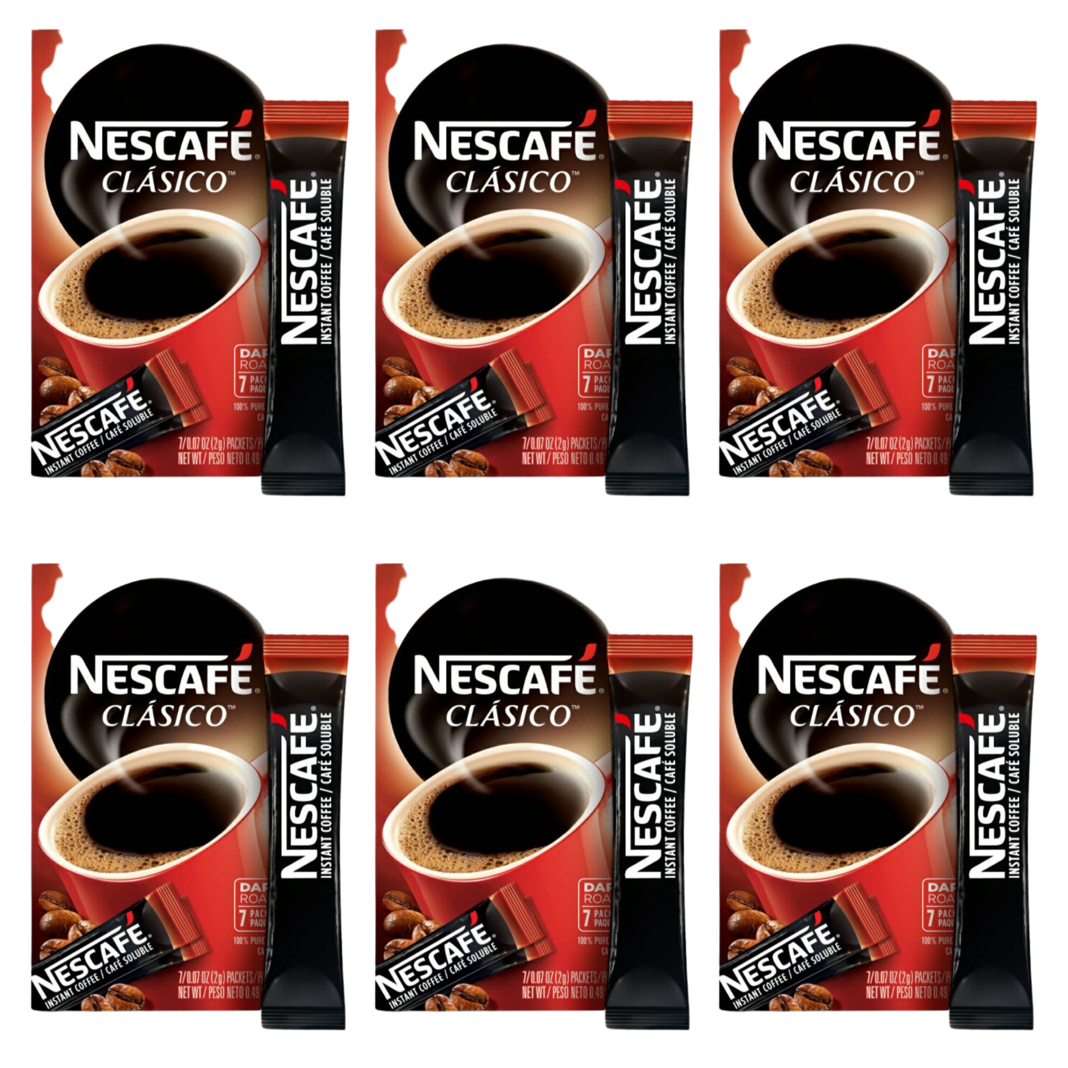 JSC Nescafe Instant Coffee Single Serve Dark Roast Delivers Rich Bold Flavors Instant Remarkable Unique Aroma Irresistible Cup Savor Rich Elevate Taste Crafted Respectfully Easy Prepare Pure Pack of 6