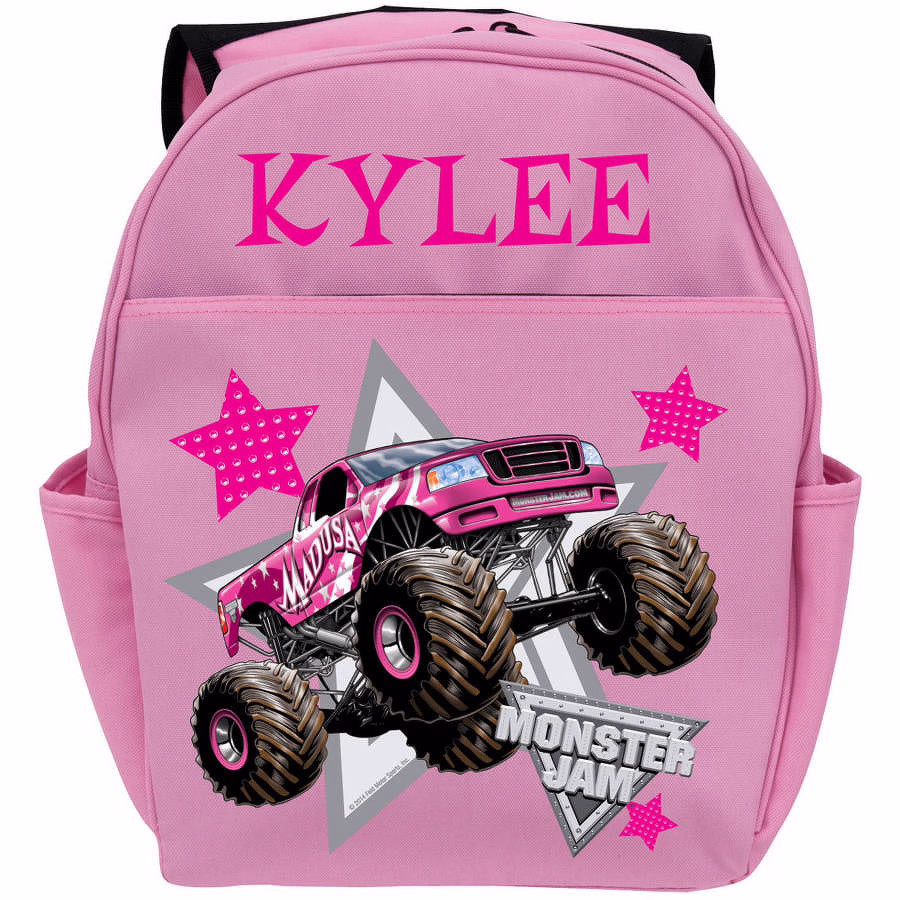 Personalized Monster Jam Madusa Pink Youth Backpack