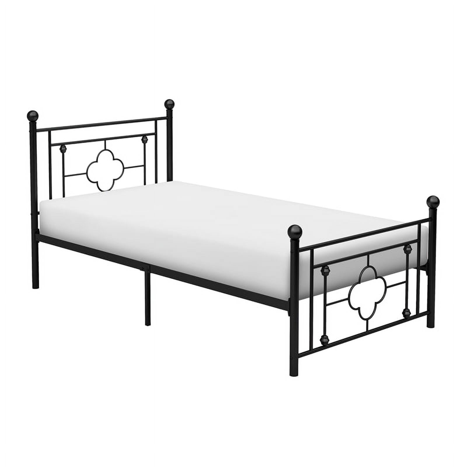 Lexicon Morris Twin Metal Platform Bed in Black