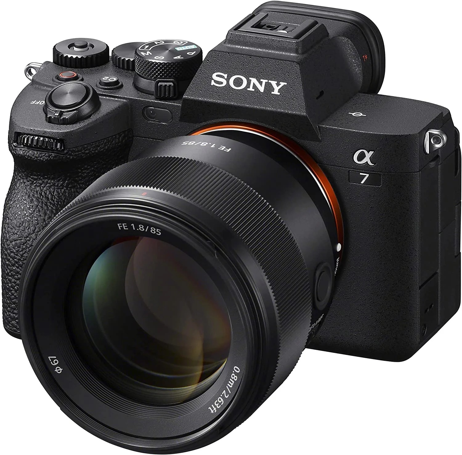 Sony a7 IV Full Frame Mirrorless Camera Body with 2 Lens Kit FE 85mm F1.8 + 28-70mm F3.5-5.6 ILCE-7M4K/B + SEL85F18 Bundle w/ Deco Gear Backpack + Monopod + Extra Battery, LED and Accessories