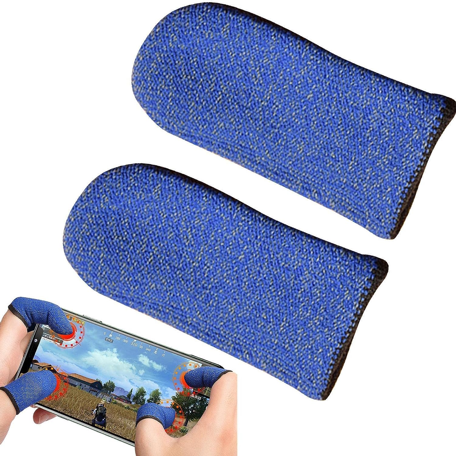 Video Game Finger Sleeves | Mobile Phone Game Thumb Finger Protector | Anti-Sweat Non-slip Breathable Touchscreen Thumb Cover for Various Mobile Phone Games