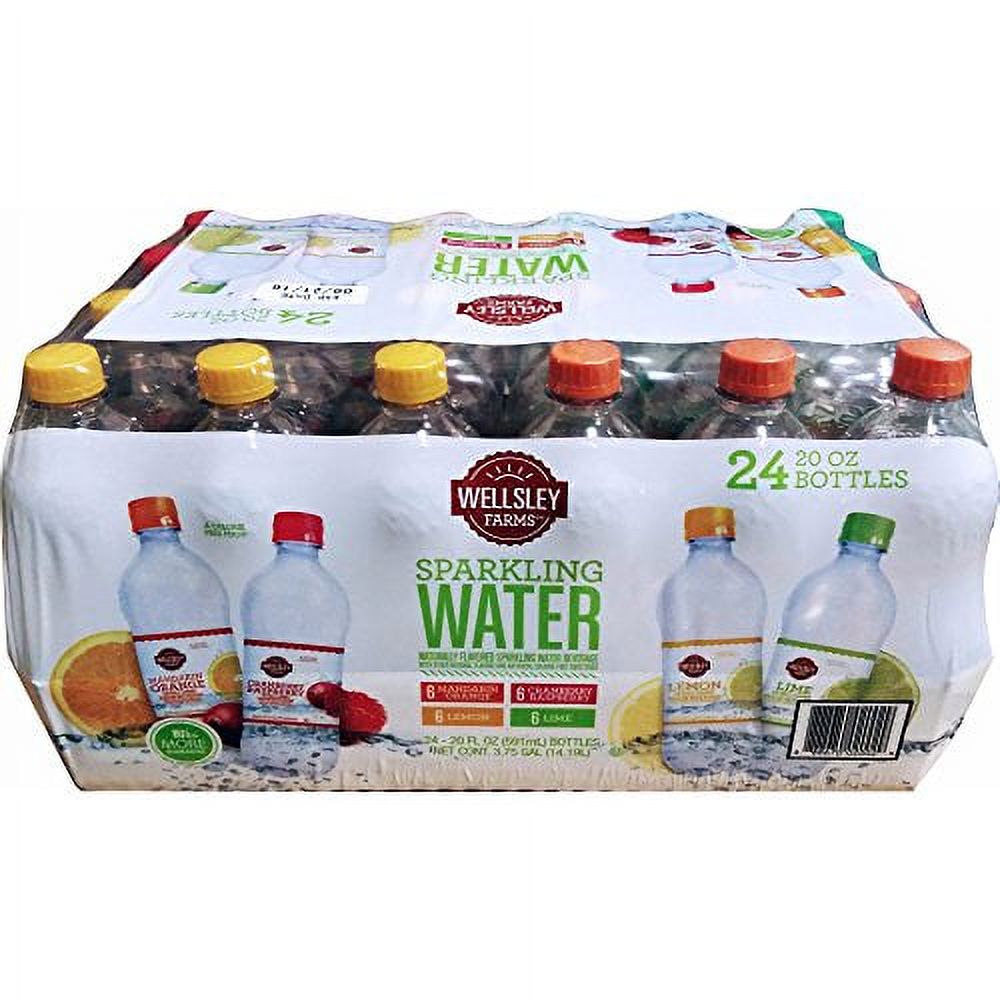 Wellsley Farms Sparkling Water Variety, 24 pk./20 oz.