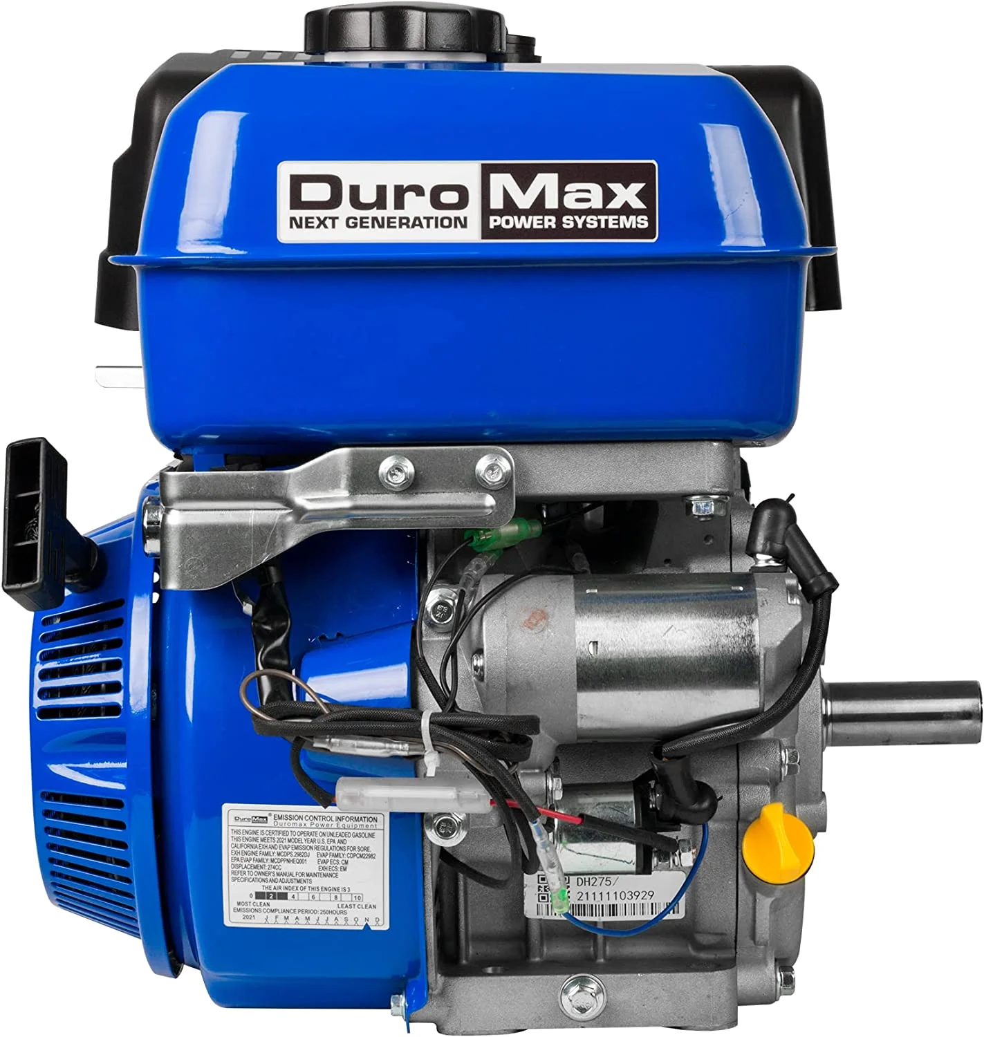 DuroMax XP9HPE 274cc 25mm Shaft Recoil Electric Start Gasoline Engine