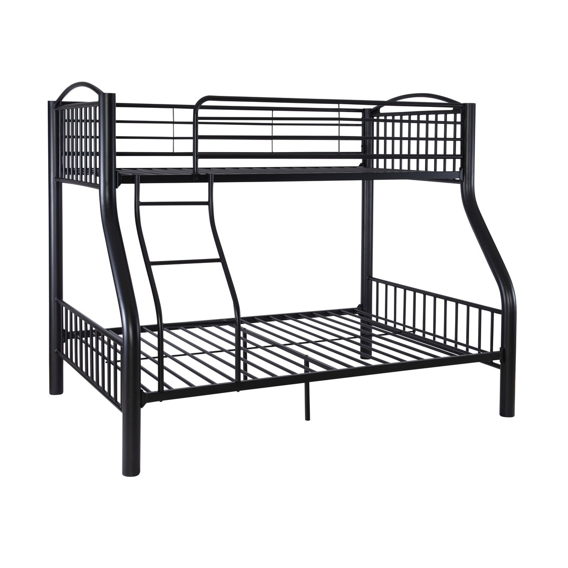Linon Carlisle Twin Over Full Pewter Bunk Bed White