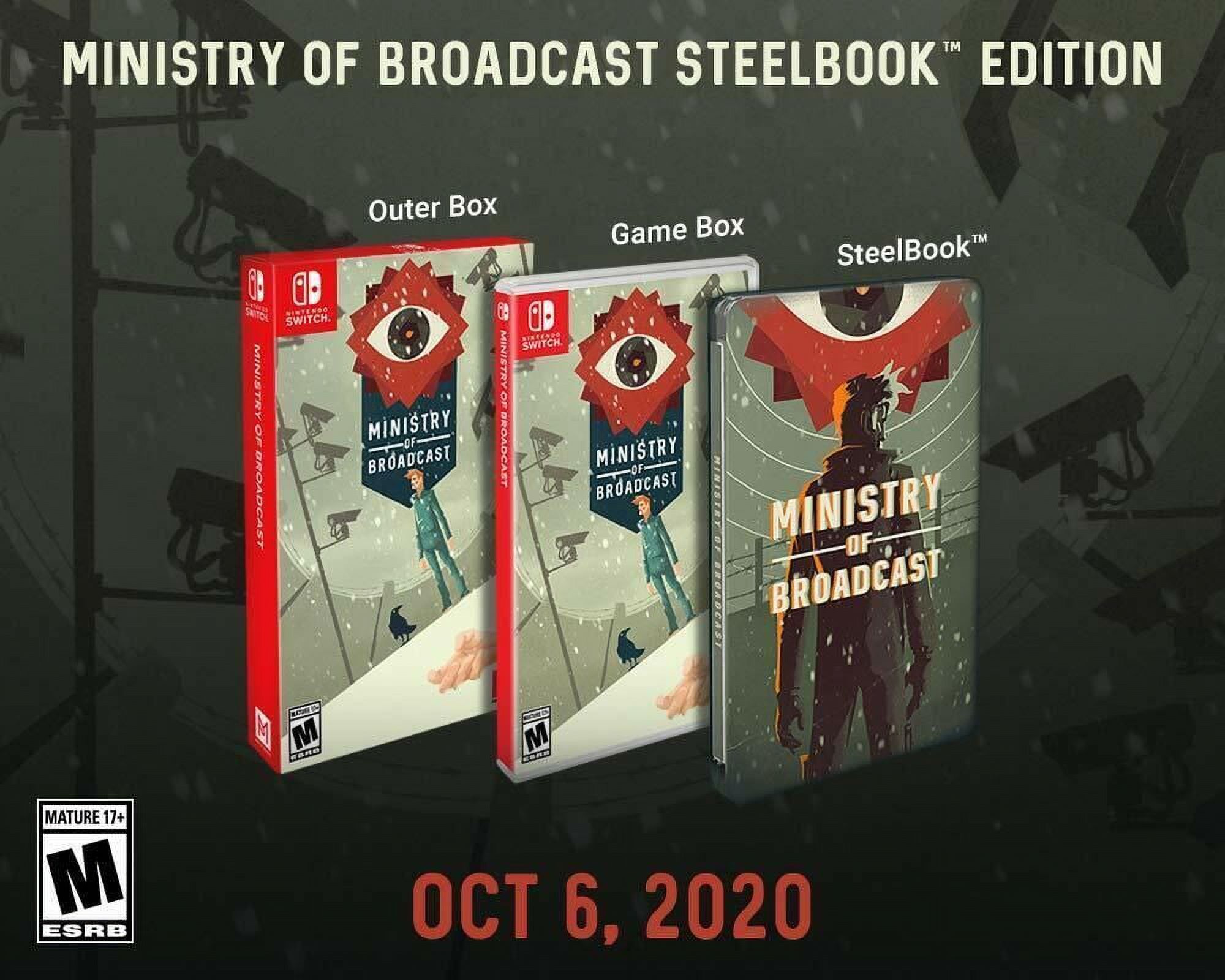 Ministry of Broadcast Steelbook Edition - Nintendo Switch [PM Studios Bonus] NEW