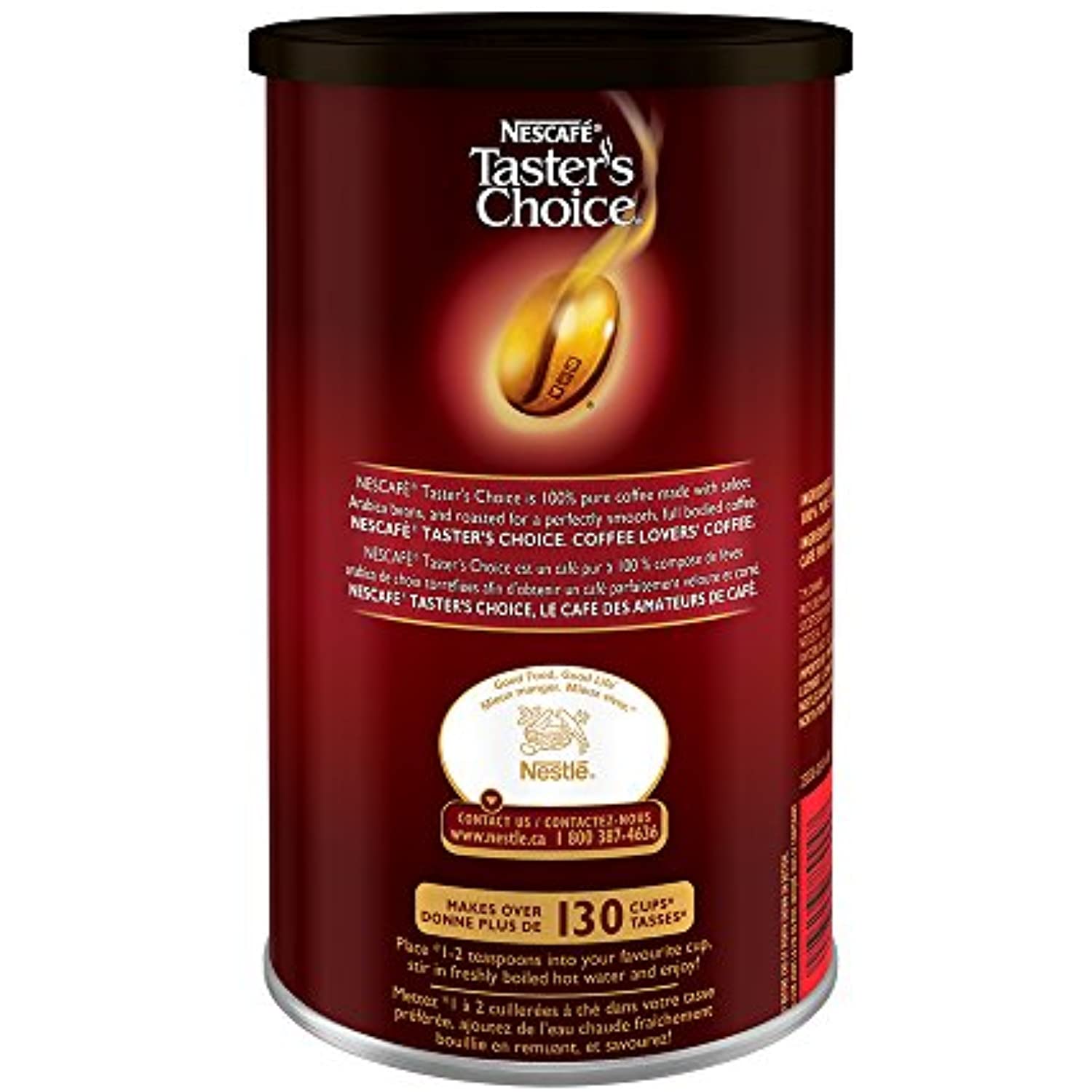 Nescafe Tasters Choice Classic, Instant Coffee, 250G/8.8Oz. Tin, (Imported From Canada)