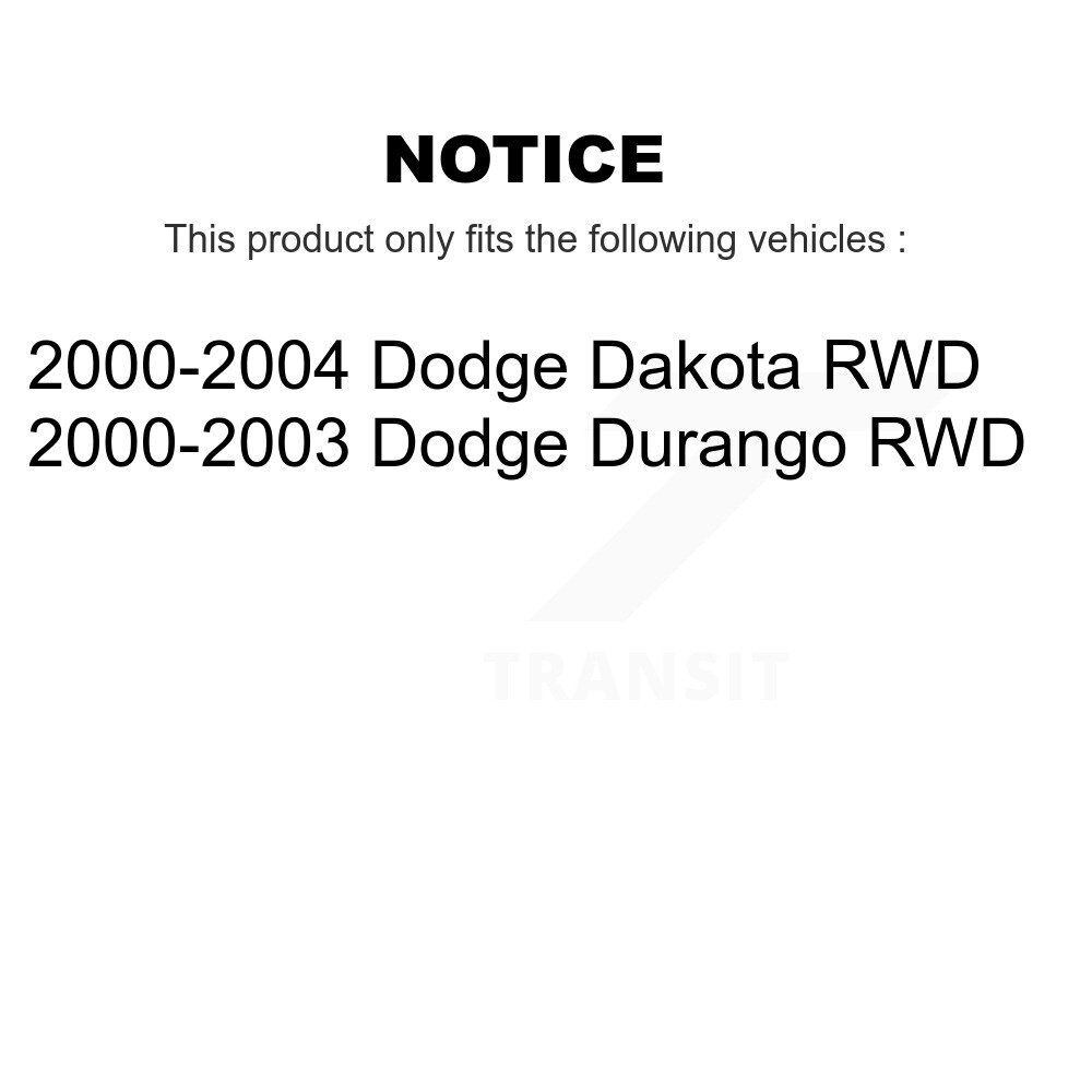 Transit Auto - Front Left (Driver) or Right (Passenger) Steering Tie Rod End & Boot Kit For Dodge Dakota Durango RWD KTB-100320