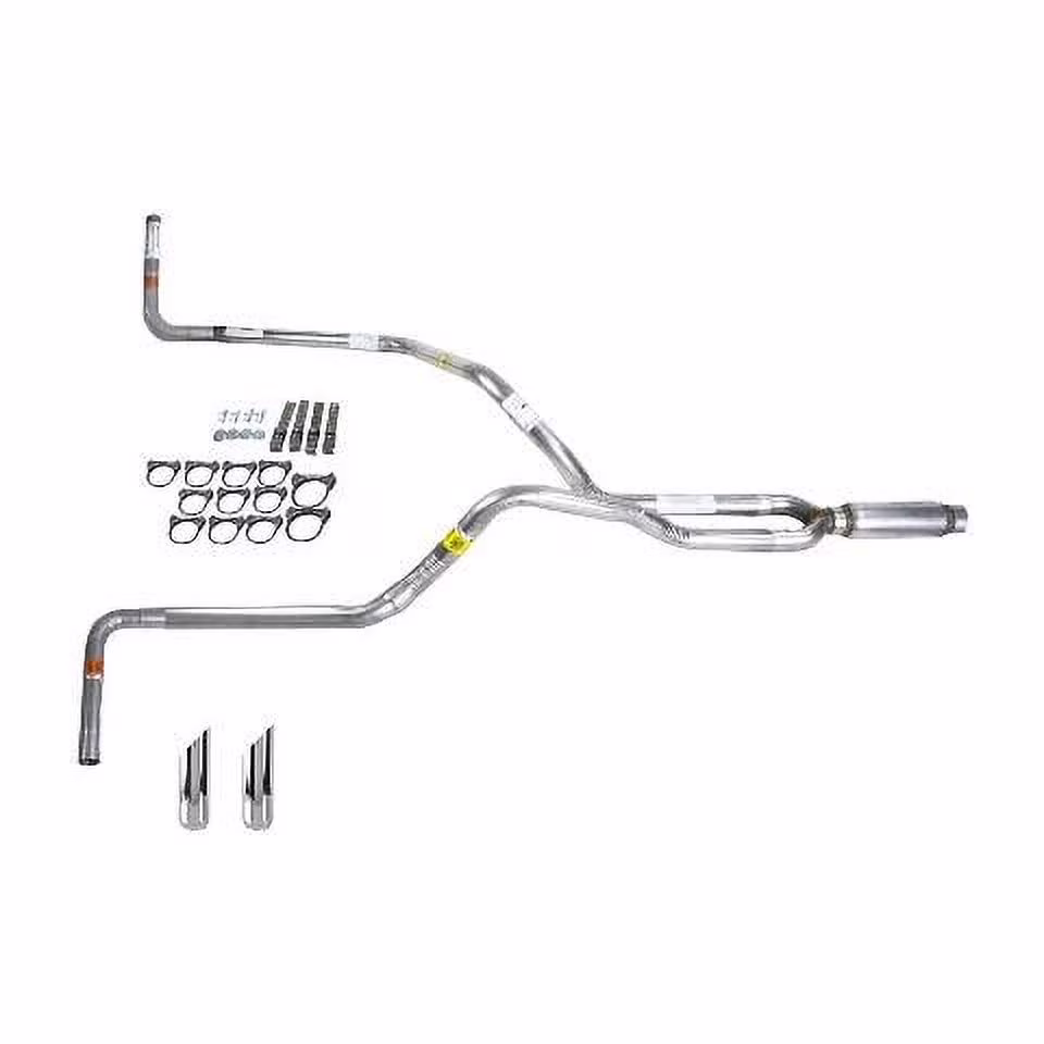 F150 07-13 dual exhaust 2.5 pipe Glass Pack muffler SW Tip Side Exit