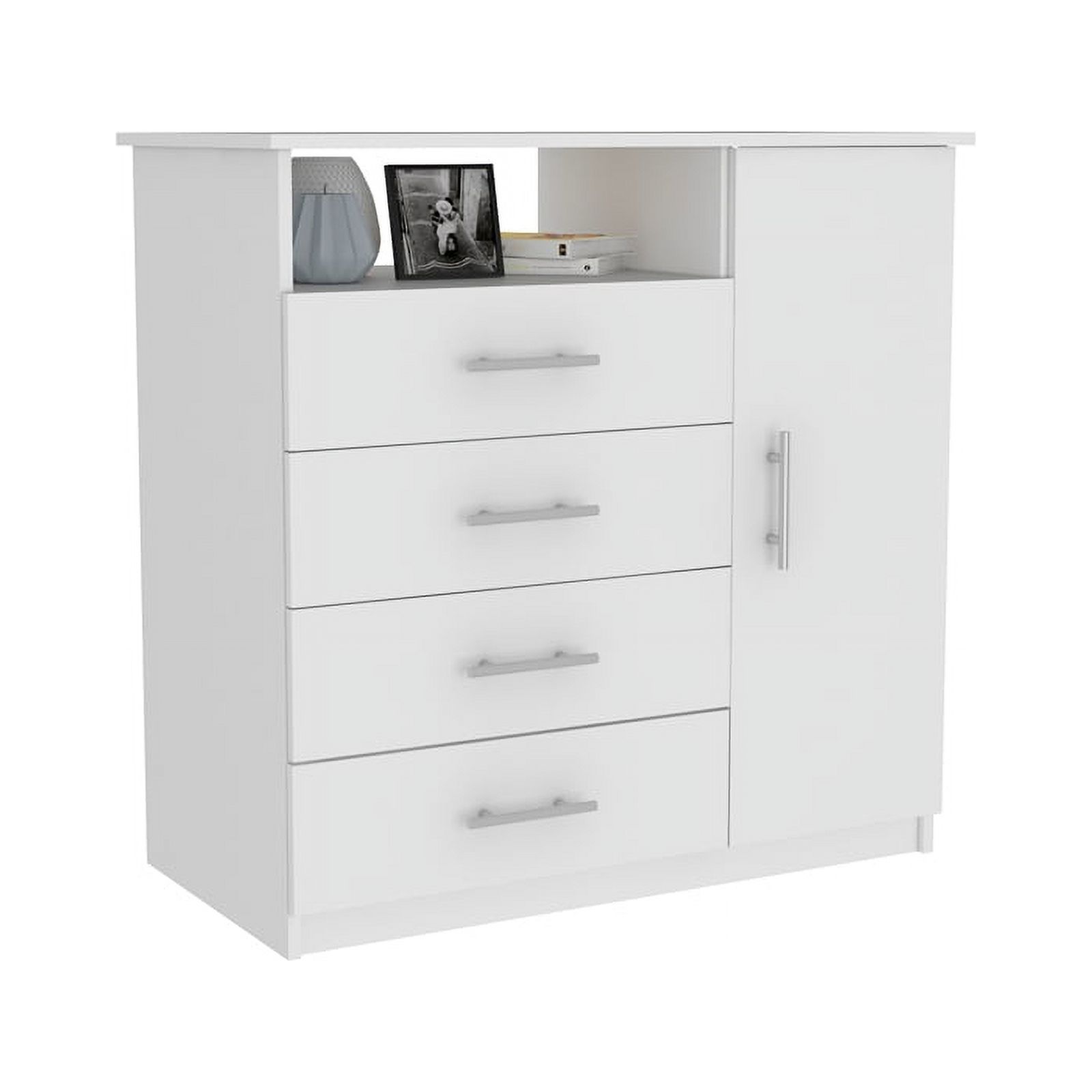 Home Square 3-Piece Set with 2 Nightstands and Four Drawer Dresser