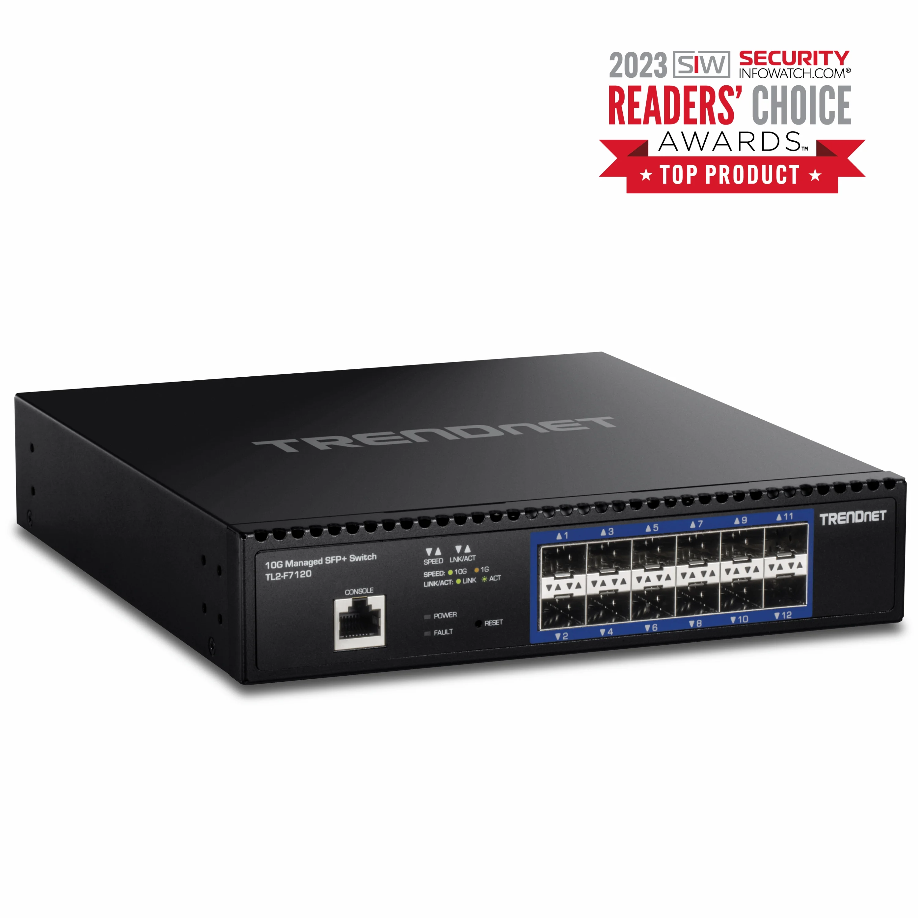 TRENDnet  TL2-F7120, 12-Port 10G Layer 2 Managed SFP+ Switch