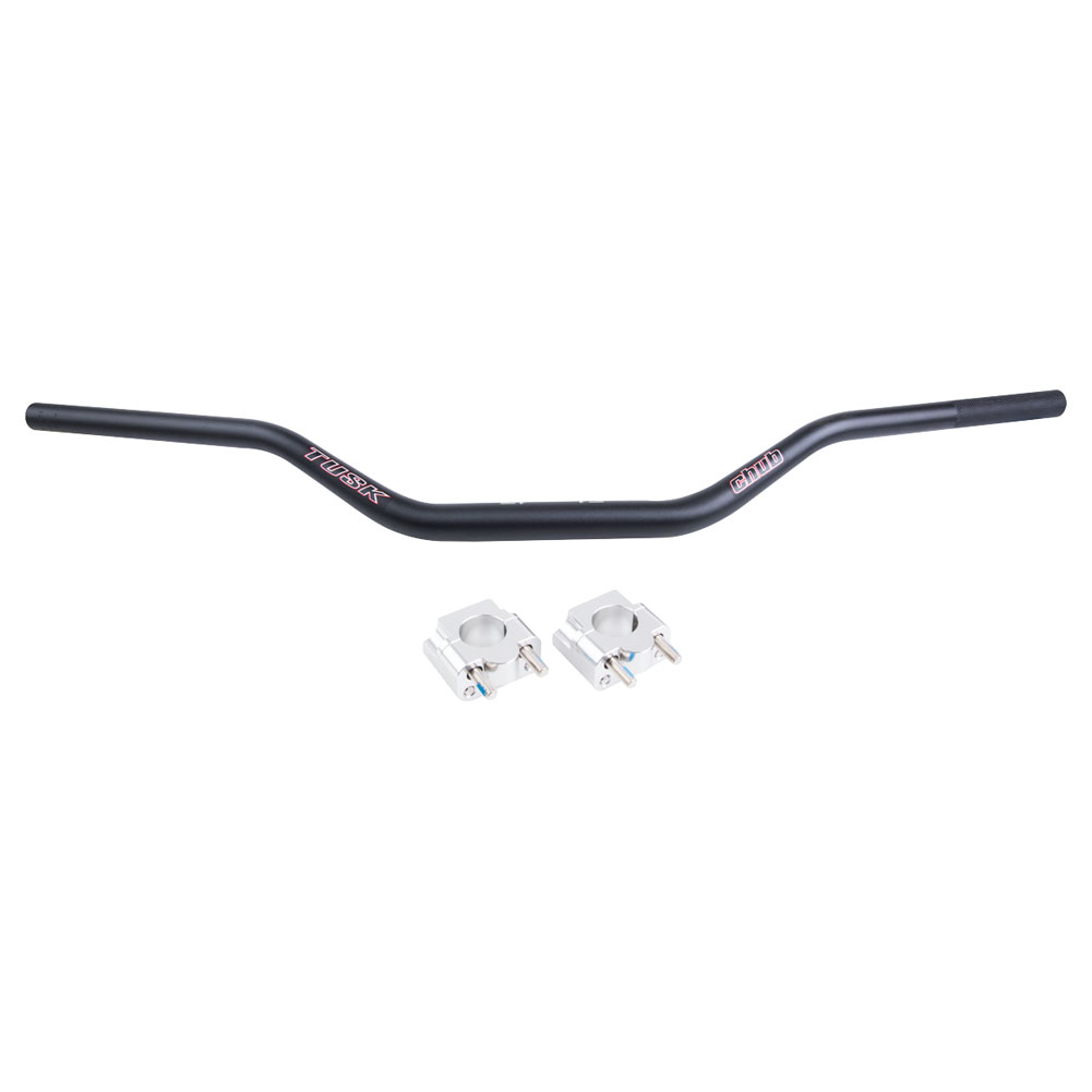 Tusk Universal Big Bar Clamp and Bar Kit Tusk Chub Big Bar CR High Bend Black For Cannondale 400MX 2002