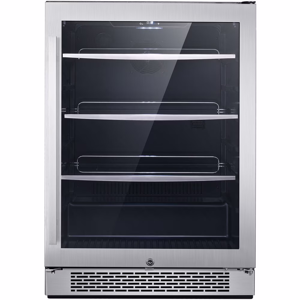 Hanover Luxury Series 24 In. Single Zone Beverage Center with 172-Can Capacity and Door Lock